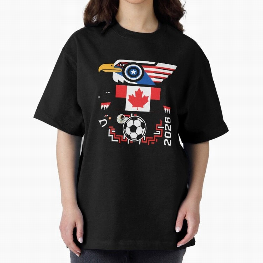 North America Spirit Cup 2026 T-Shirt_82734510 Classic T-Shirt Share FIFA World Cup 2026 Spirit, Inspired by Argentina and Brazil, Messi and Cristiano Ronaldo, Goal Celebration Energy, Supporter Heritage, Football Icons and Worldwide Tournament