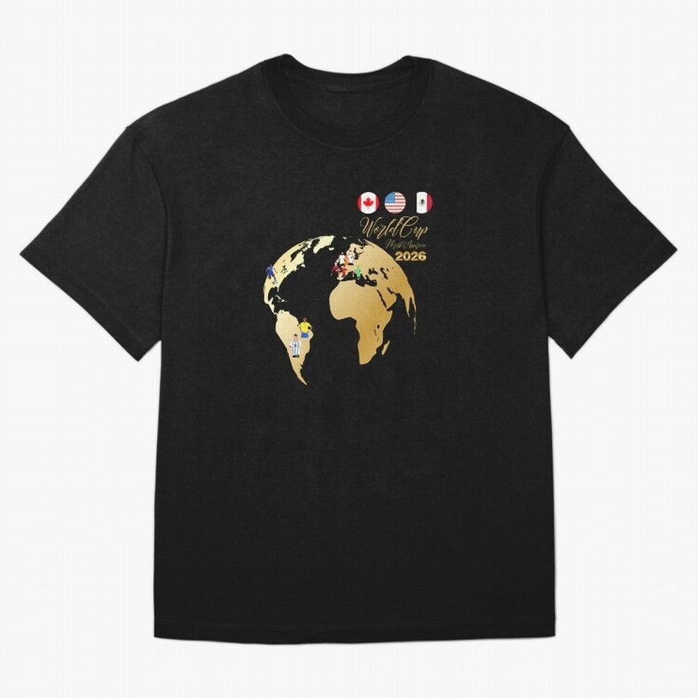 World Cup 2026 T-Shirt_70890629 Classic T-Shirt Live for the Drama of Match Day Hype around FIFA World Cup 2026 Group Stage, Messi, Spain and Netherlands, Worldwide Fan Energy, Dramatic Goals, Stadium Lights and Championship Celebrations; Made for
