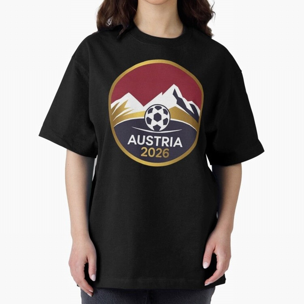 Austria 2026 Classic T-Shirt Celebrate Unforgettable Nights in Match Day Hype around FIFA World Cup 2026 Group Stage, Neymar, Haaland and Cristiano Ronaldo, Brazil, Portugal and Argentina, Championship Spirit, Famous Goals, Roaring Crowds and