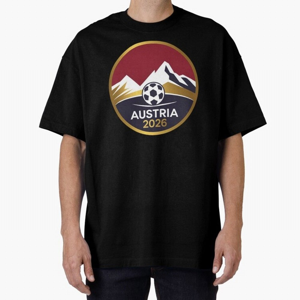 Austria 2026 Classic T-Shirt Celebrate Unforgettable Nights in Match Day Hype around FIFA World Cup 2026 Group Stage, Neymar, Haaland and Cristiano Ronaldo, Brazil, Portugal and Argentina, Championship Spirit, Famous Goals, Roaring Crowds and
