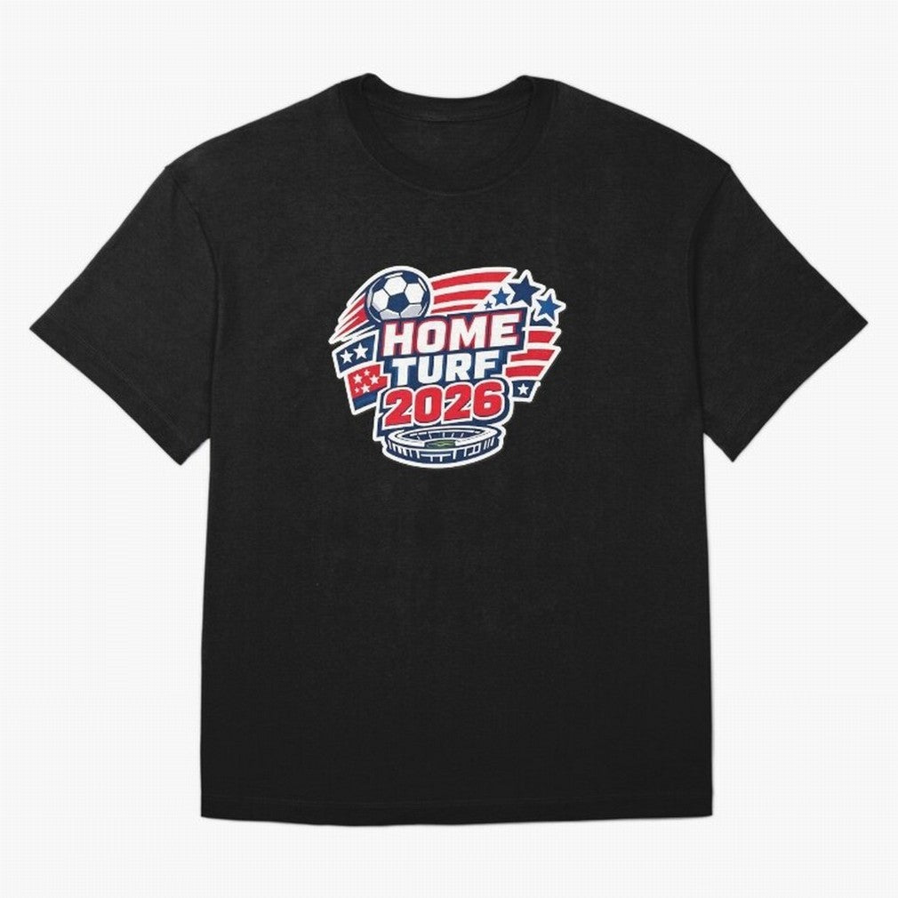 USA FIFA WORLD CUP 2026 ¨C Home Turf Soccer Style Classic T-Shirt Honor Global Football Passion for FIFA World Cup 2026, Inspired by Messi and Cristiano Ronaldo, Portugal, Sports Nostalgia, International Competition, Famous Players and