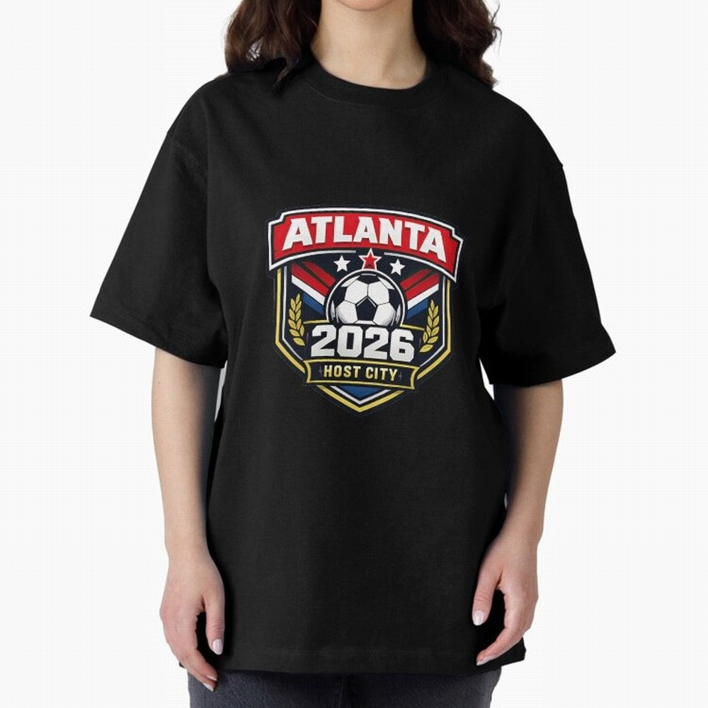Global Cup 2026 Host City Badge Atlanta Classic T-Shirt Honor Global Football Passion for FIFA World Cup 2026 USA Canada Mexico, Featuring Haaland and Mbappe, England, Football Festival Excitement, Trophy Ambitions, Country Rivalries and Star