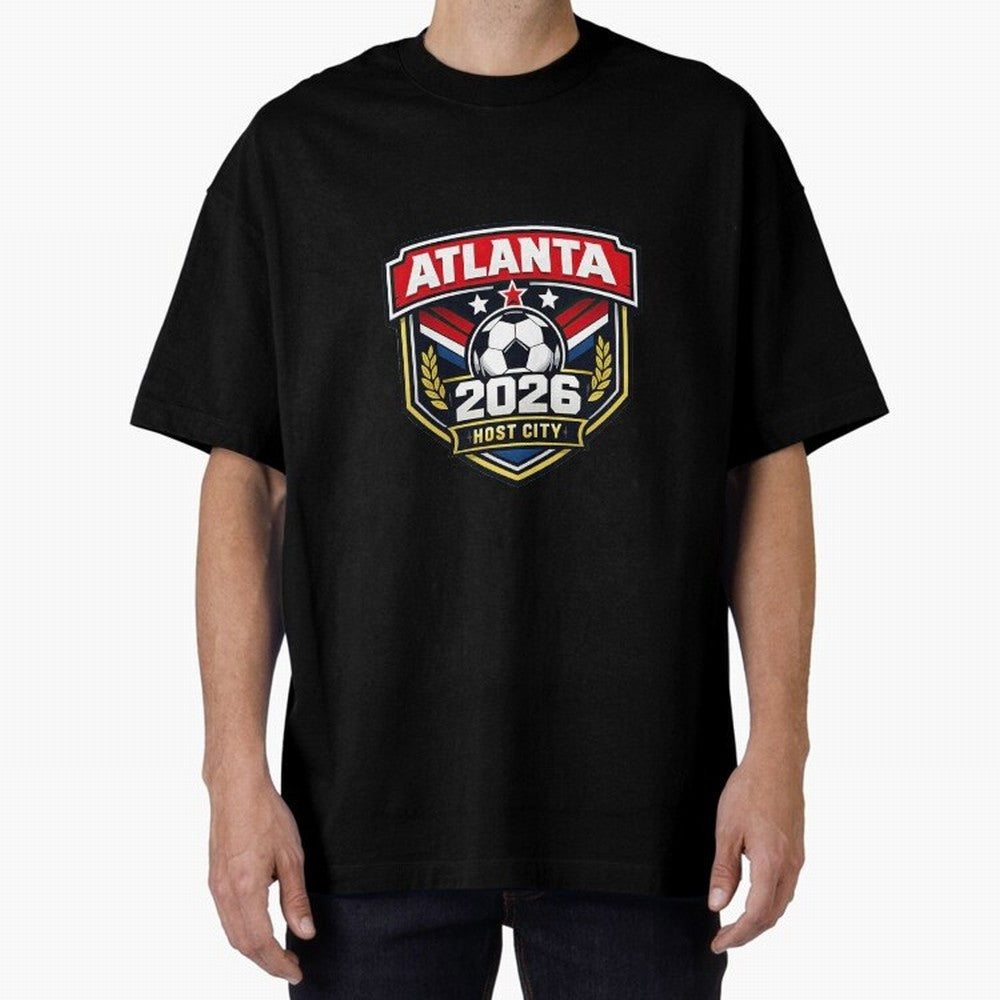 Global Cup 2026 Host City Badge Atlanta Classic T-Shirt Honor Global Football Passion for FIFA World Cup 2026 USA Canada Mexico, Featuring Haaland and Mbappe, England, Football Festival Excitement, Trophy Ambitions, Country Rivalries and Star