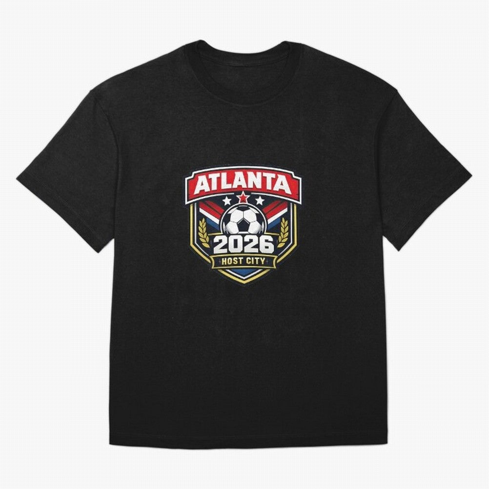 Global Cup 2026 Host City Badge Atlanta Classic T-Shirt Honor Global Football Passion for FIFA World Cup 2026 USA Canada Mexico, Featuring Haaland and Mbappe, England, Football Festival Excitement, Trophy Ambitions, Country Rivalries and Star