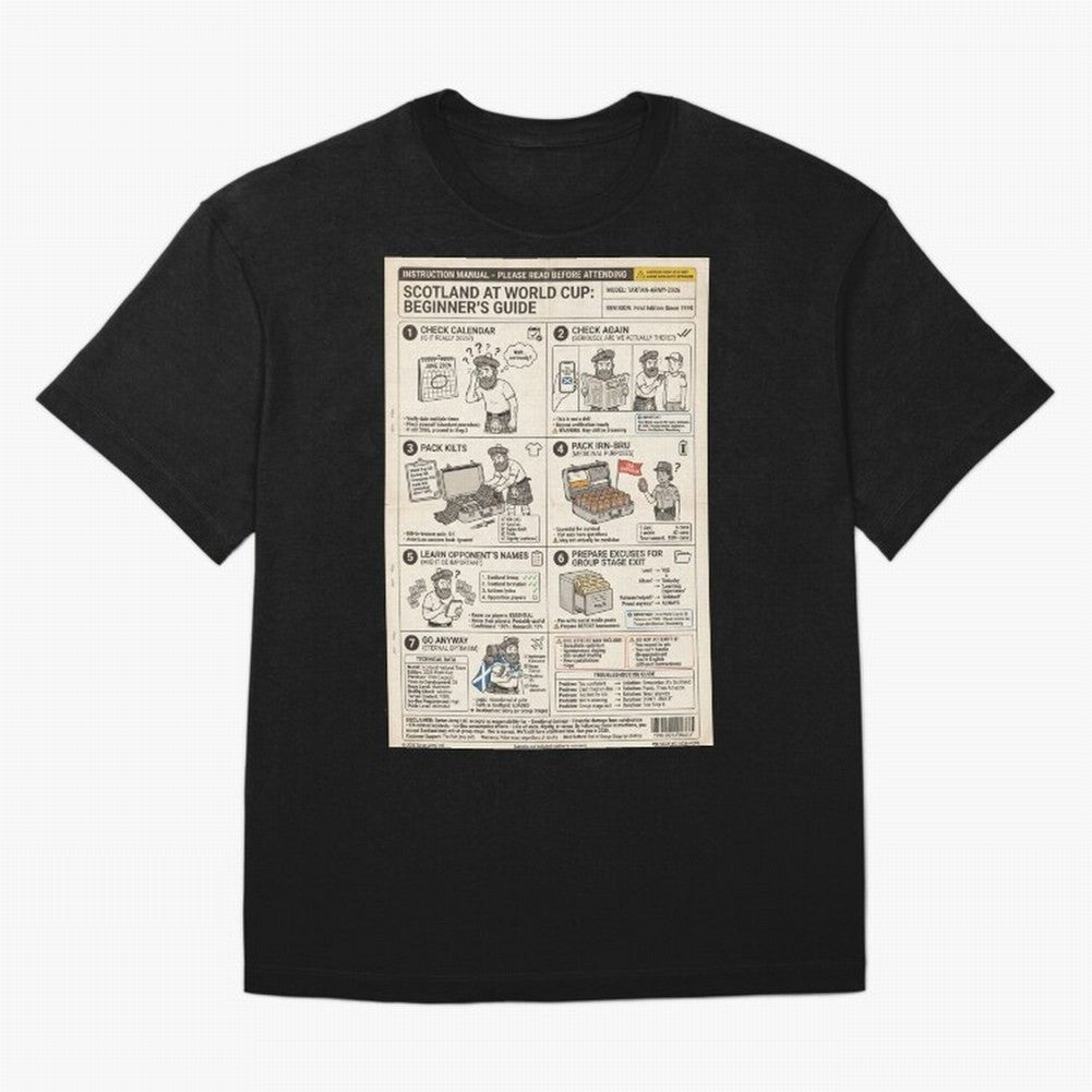 Scotland's Beginners Guide To The World Cup Classic T-Shirt Make Your Look Match FIFA World Cup 2026 Group Stage Spirit, Connected to Argentina, Messi, CR7 and Mbappe, Goal Celebration Energy, Supporter Heritage, Football Icons and Worldwide