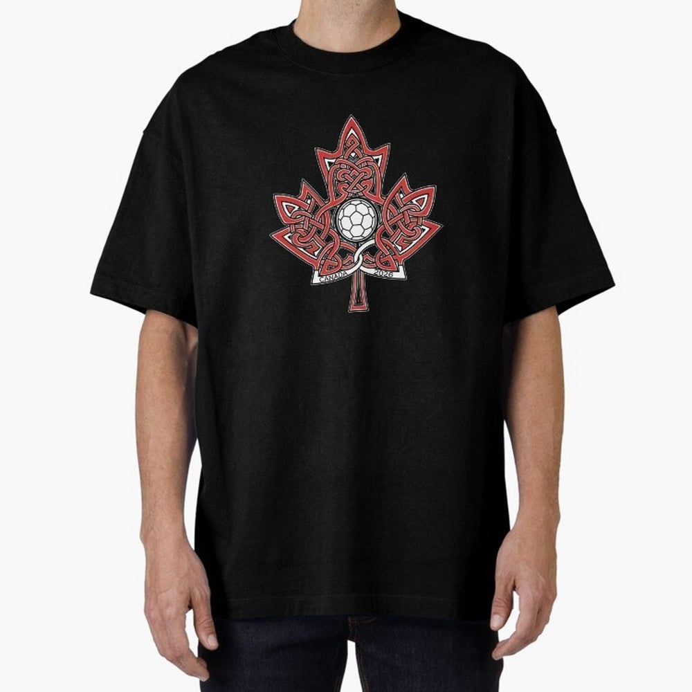 Interwoven Maple Leaf Canada Soccer 2026 T-Shirt_83135197 Classic T-Shirt Capture Stadium Memories from the FIFA World Cup 2026 Journey through Messi and Cristiano Ronaldo Highlights, France Pride, Match Day Excitement, Supporter Culture, Golden