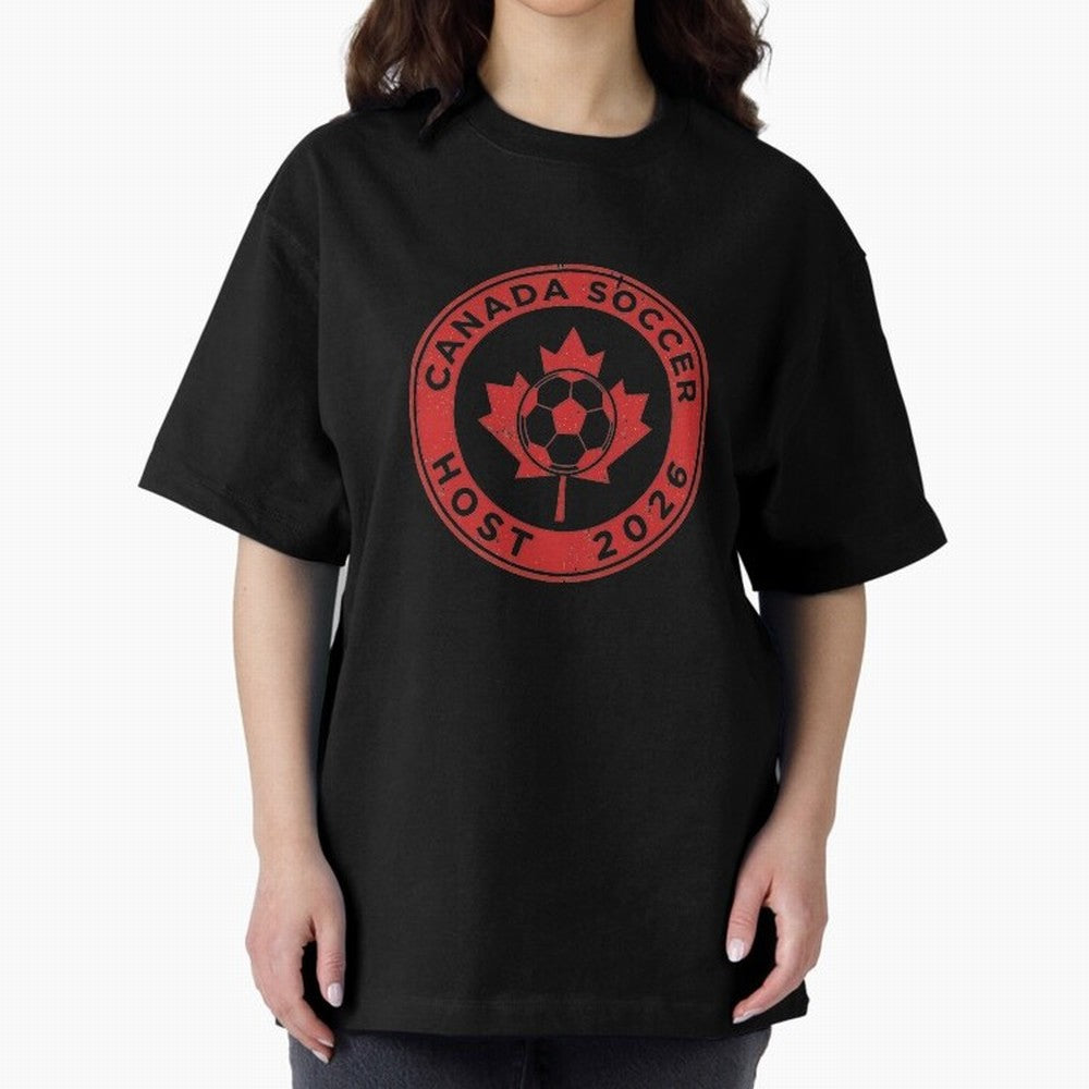 Canada Soccer Host 2026 Emblem Design T-Shirt_83133385 Classic T-Shirt Celebrate Soccer Greatness during Match Day Hype around FIFA World Cup 2026 Group Stage, Cristiano Ronaldo, England and Germany, Stadium Memories, Football Loyalty,