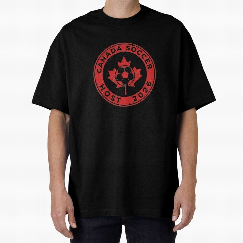 Canada Soccer Host 2026 Emblem Design T-Shirt_83133385 Classic T-Shirt Celebrate Soccer Greatness during Match Day Hype around FIFA World Cup 2026 Group Stage, Cristiano Ronaldo, England and Germany, Stadium Memories, Football Loyalty,
