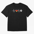 Germany Football Heartbeat | Deutschland Soccer Fan EKG Classic T-Shirt Make Your Look Match Global Football Passion for FIFA World Cup 2026 USA Canada Mexico, Centered on Haaland and Mbappe, Netherlands, Fan Favorite Moments, National Team