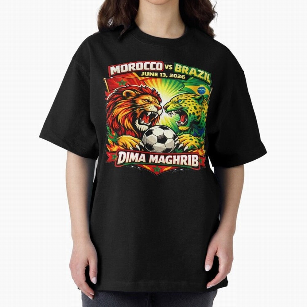 World Cup 2026, Dima Maghrib, June 13, 2026, We Are Morocco, Go Morocco, Morocco vs Brazil, Morocco World Cup 2026, World Morocco, Maghrib Classic T-Shirt Join the Global Buzz around FIFA World Cup 2026 Driven by Messi, Neymar and Mbappe, England