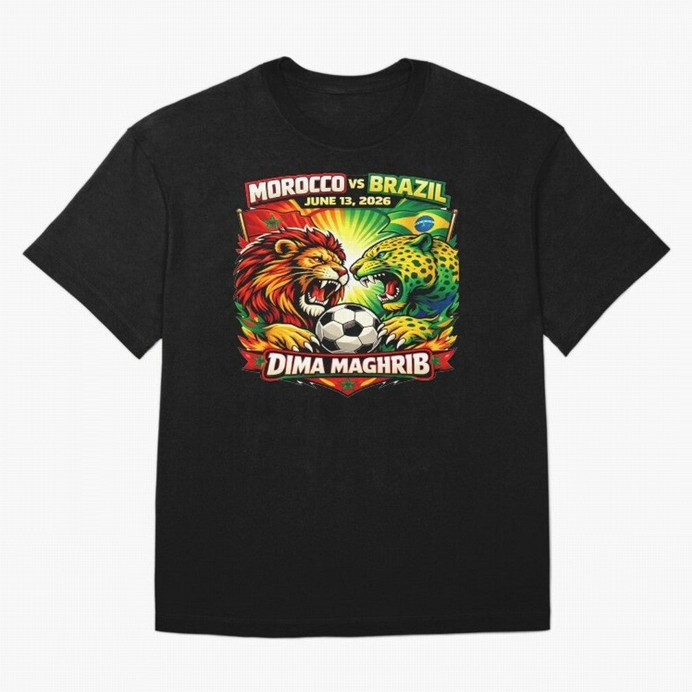 World Cup 2026, Dima Maghrib, June 13, 2026, We Are Morocco, Go Morocco, Morocco vs Brazil, Morocco World Cup 2026, World Morocco, Maghrib Classic T-Shirt Join the Global Buzz around FIFA World Cup 2026 Driven by Messi, Neymar and Mbappe, England