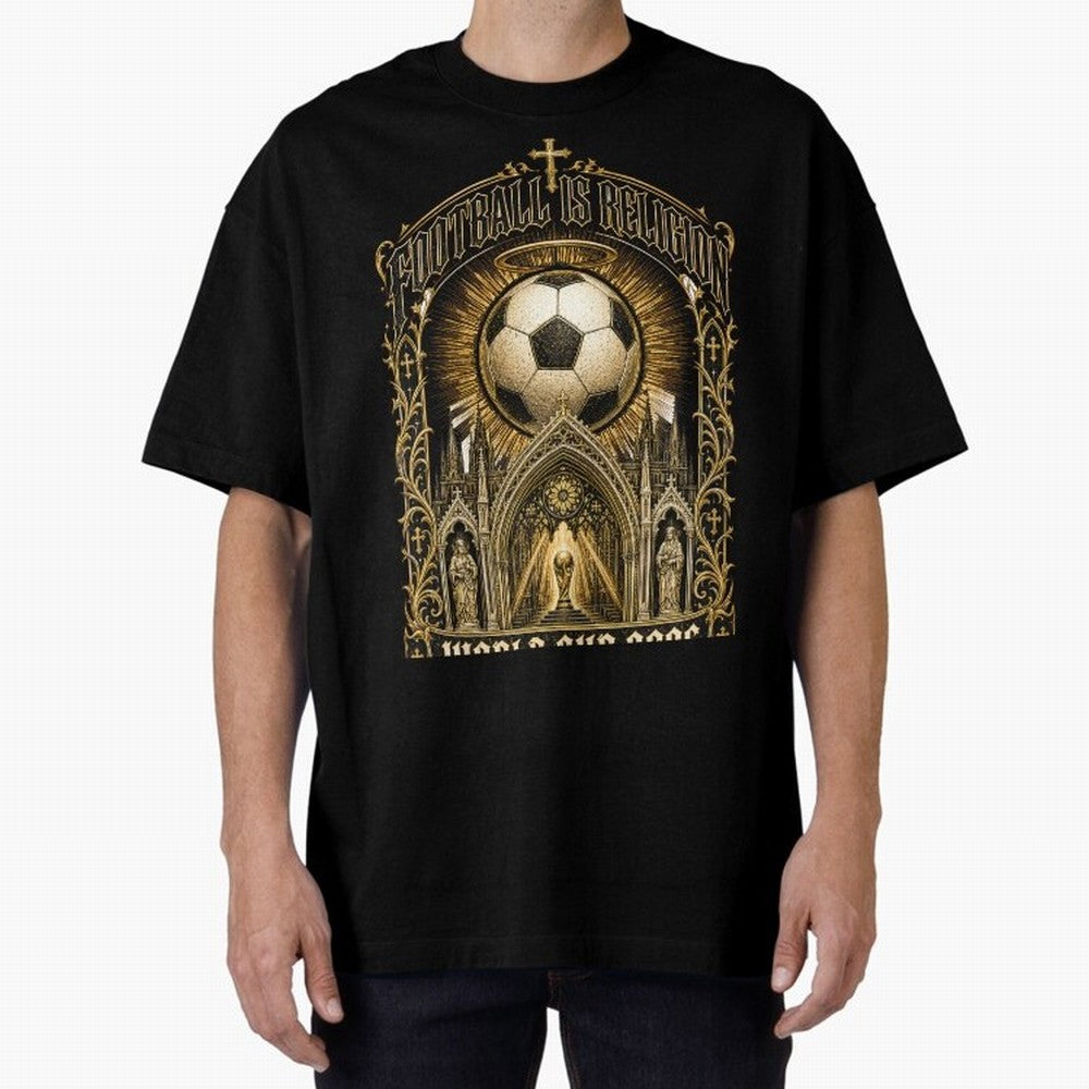Football Is Religion World Cup 2026 Soccer T-Shirt Classic T-Shirt Represent FIFA World Cup 2026 Connected to Haaland and Mbappe, Spain Energy, Match Day Excitement, Supporter Culture, Golden Goals and Global Football Passion; Created for Match Day
