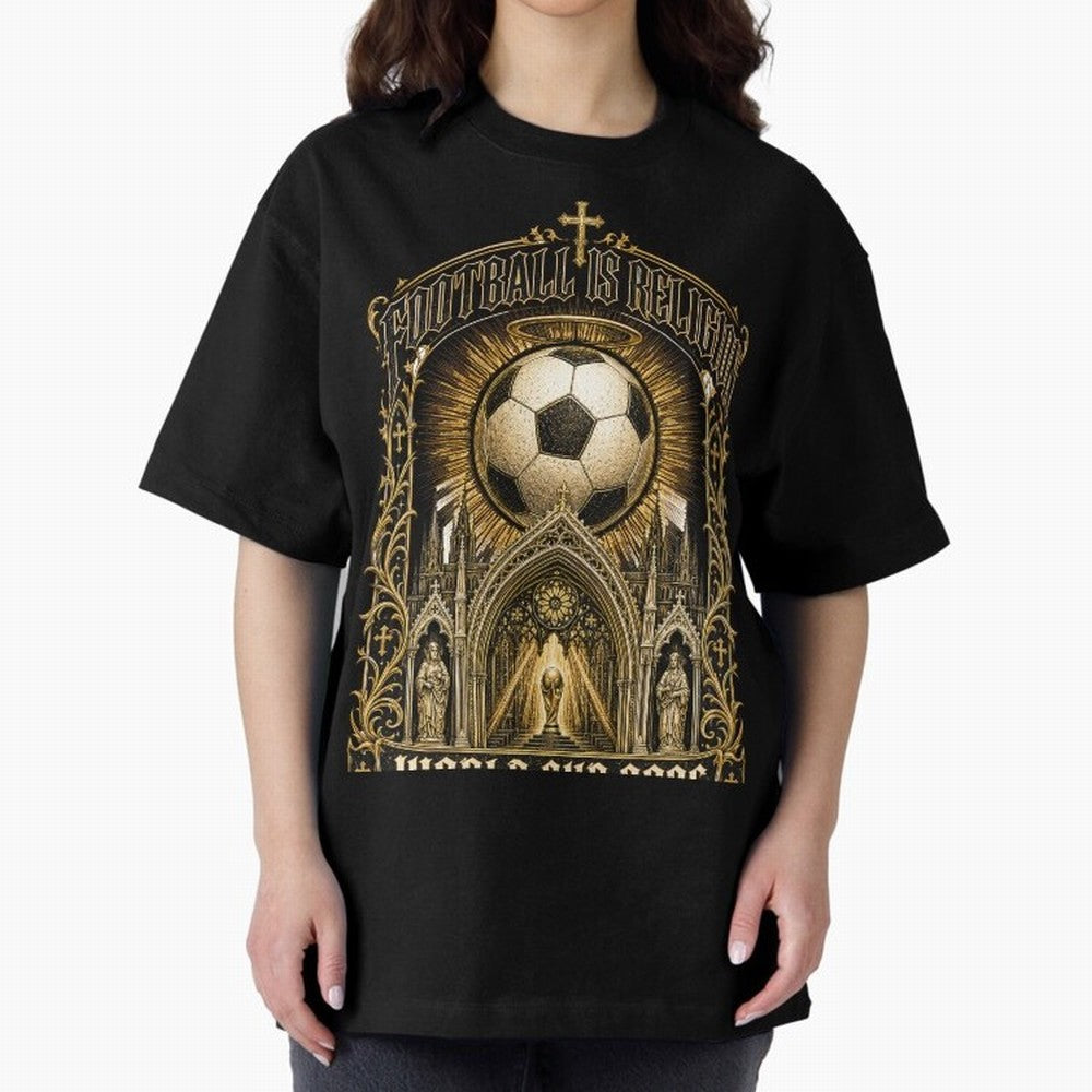 Football Is Religion World Cup 2026 Soccer T-Shirt Classic T-Shirt Represent FIFA World Cup 2026 Connected to Haaland and Mbappe, Spain Energy, Match Day Excitement, Supporter Culture, Golden Goals and Global Football Passion; Created for Match Day