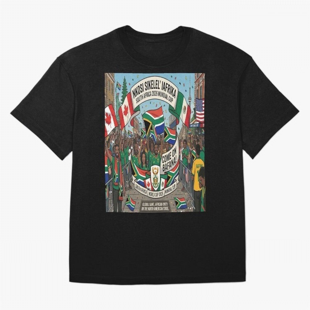 Soiuth Africa Classic T-Shirt Relive Legendary Nights from FIFA World Cup 2026 USA Canada Mexico for Fans of Messi and France, Bringing Sports Nostalgia, International Competition, Famous Players and Unforgettable Victories; Perfect for People Who