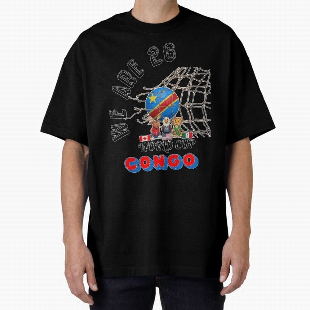 World cup 26 - Congo Classic T-Shirt Turn Up for Global Football Passion for FIFA World Cup 2026 USA Canada Mexico, with CR7, Germany, Sports Nostalgia, International Competition, Famous Players and Unforgettable Victories; Ideal for Fans Who