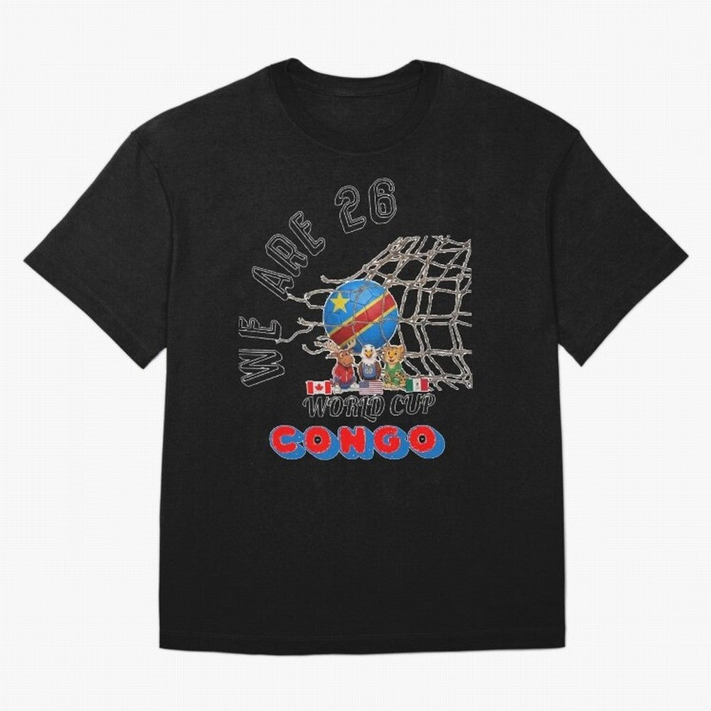 World cup 26 - Congo Classic T-Shirt Turn Up for Global Football Passion for FIFA World Cup 2026 USA Canada Mexico, with CR7, Germany, Sports Nostalgia, International Competition, Famous Players and Unforgettable Victories; Ideal for Fans Who