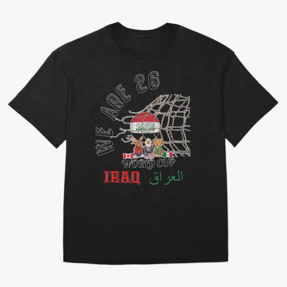 World cup 26 - Iraq Classic T-Shirt Celebrate Football Dreams Across the FIFA World Cup 2026 USA Canada Mexico Journey through Mbappe and Neymar Highlights, Argentina and Brazil Pride, Classic Soccer Heritage, Championship Pressure, Fan Loyalty and