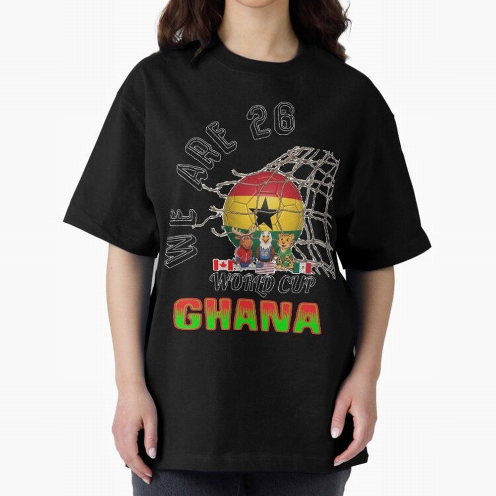 World cup 26 - Ghana Classic T-Shirt Showcase Global Football Passion for FIFA World Cup 2026 USA Canada Mexico, with Messi, CR7 and Mbappe, Spain and Netherlands, Vintage Soccer Flavor, Modern Football Stars, National Flags and Final Night