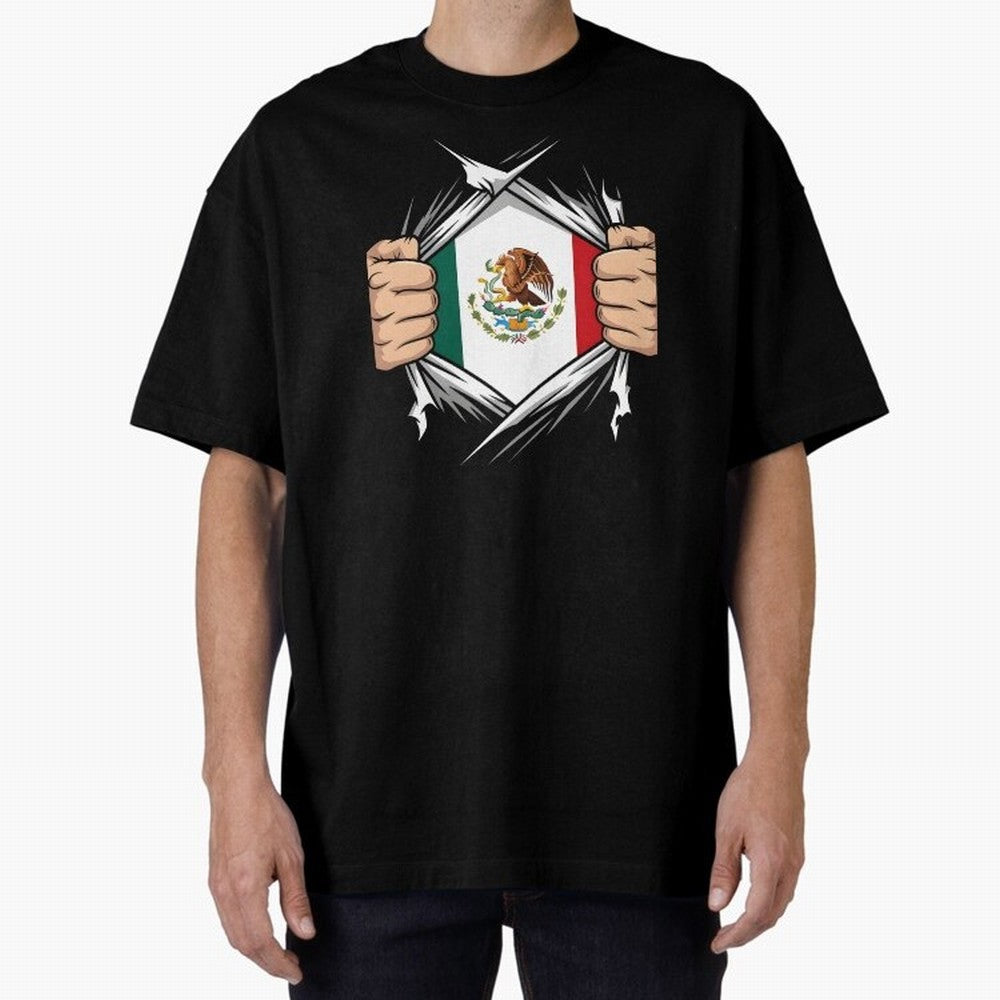 Mexico Flag Ripped Shirt Football Fan Classic T-Shirt Represent the Passion of Match Day Hype around FIFA World Cup 2026 USA Canada Mexico, Cristiano Ronaldo, Haaland and CR7, England, Global Supporter Spirit, Legendary Goals, National Colors and