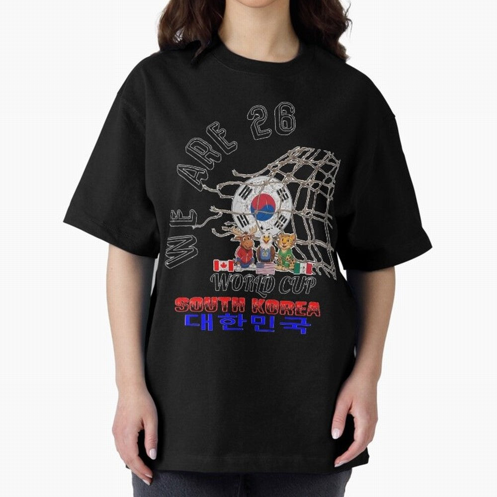 World cup 26 - South Korea Classic T-Shirt Stand with FIFA World Cup 2026 Group Stage Spirit, Centered on France, Mbappe, Vintage Soccer Flavor, Modern Football Stars, National Flags and Final Night Emotion; Created for Match Day Parties, Soccer