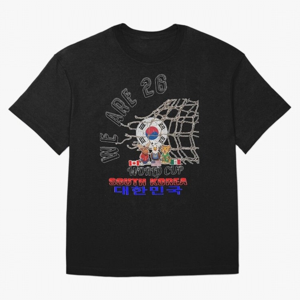 World cup 26 - South Korea Classic T-Shirt Stand with FIFA World Cup 2026 Group Stage Spirit, Centered on France, Mbappe, Vintage Soccer Flavor, Modern Football Stars, National Flags and Final Night Emotion; Created for Match Day Parties, Soccer