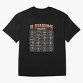 Sixteen Stadiums for 2026 World Cup Classic T-Shirt Show Passion for the Stars of Global Football Passion for FIFA World Cup 2026, Built around CR7 and Messi, France, Football Passion, Legendary Performances, Festival Vibes and Supporter Community;