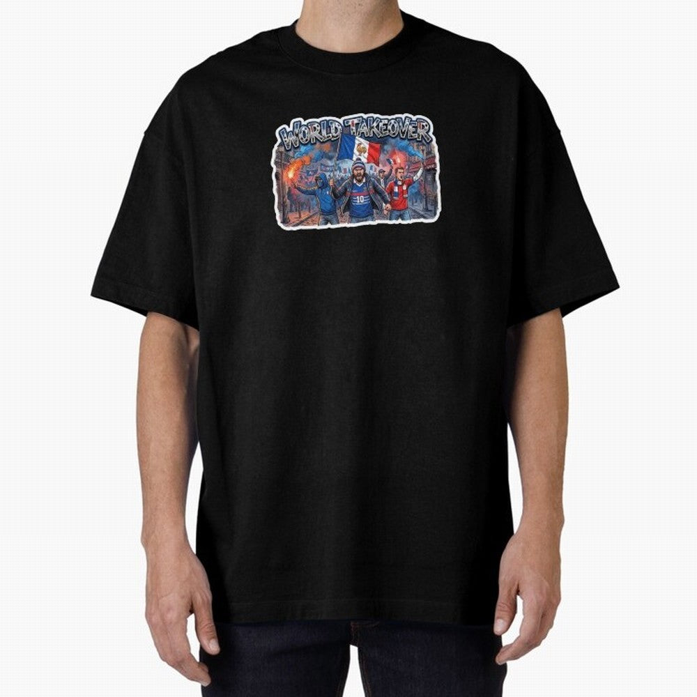 France Soccer Fans Street Power Sticker 2026 Football Supporters Classic T-Shirt Feel the Trophy Chase of Global Football Passion for FIFA World Cup 2026 USA Canada Mexico, with Neymar, Haaland and Cristiano Ronaldo, England and Germany, Champion