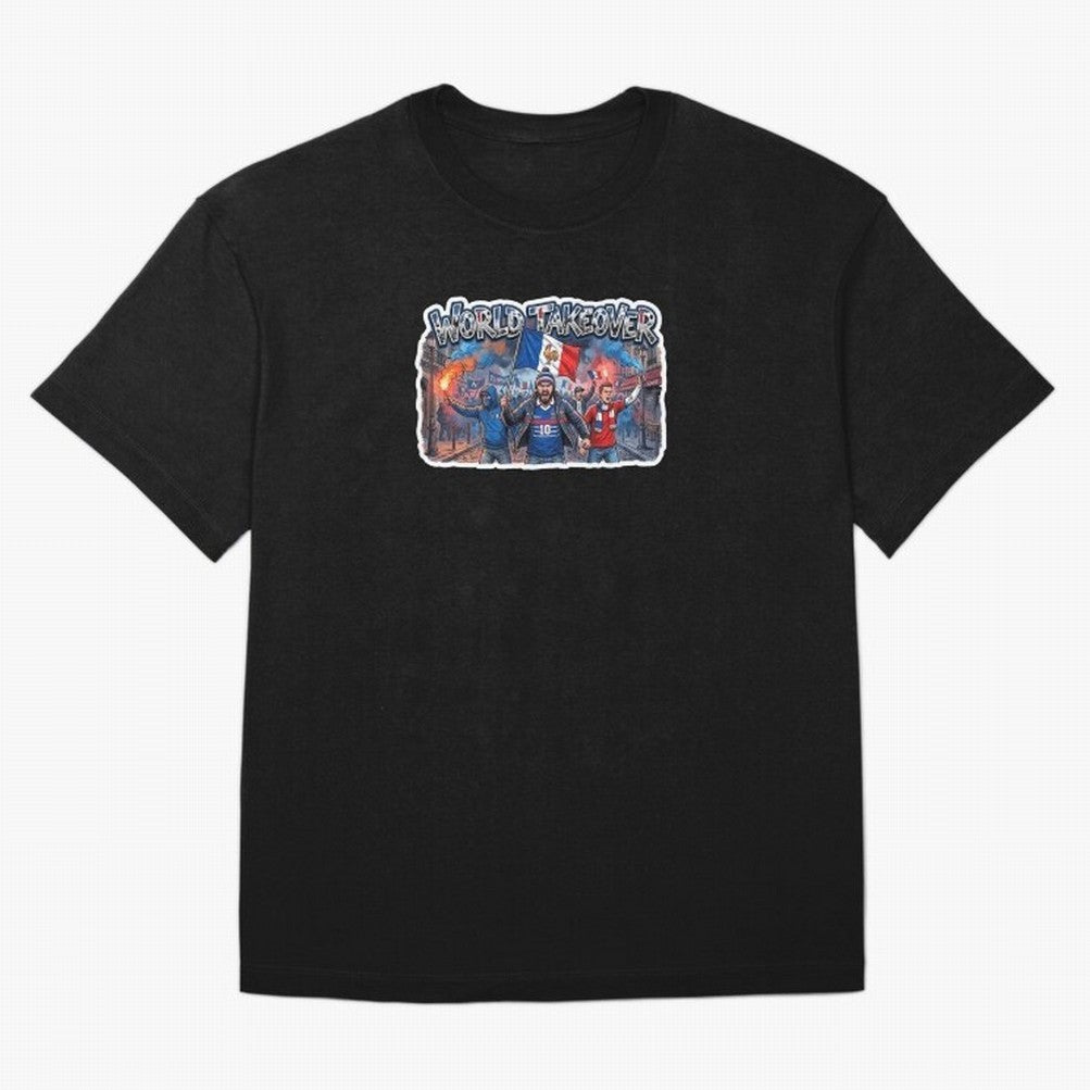 France Soccer Fans Street Power Sticker 2026 Football Supporters Classic T-Shirt Feel the Trophy Chase of Global Football Passion for FIFA World Cup 2026 USA Canada Mexico, with Neymar, Haaland and Cristiano Ronaldo, England and Germany, Champion