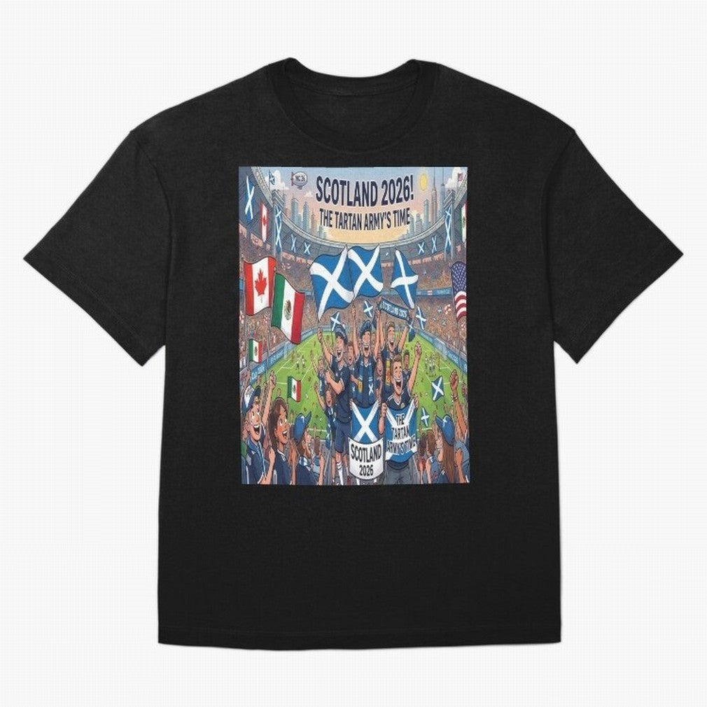 Scotland World Cup 2026 - Stadium Classic T-Shirt Show Your Stadium Side during the FIFA World Cup 2026 USA Canada Mexico Journey through Messi, CR7 and Mbappe Highlights, Spain and Netherlands Pride, Fan Favorite Moments, National Team Passion,