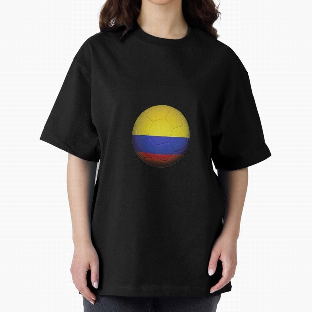 Colombia Ball Classic T-Shirt Create FIFA World Cup 2026 Spirit, with Portugal, Messi, Neymar and Mbappe, Championship Spirit, Famous Goals, Roaring Crowds and International Football Unity; Perfect for Supporters Who Want Bold Football Energy,