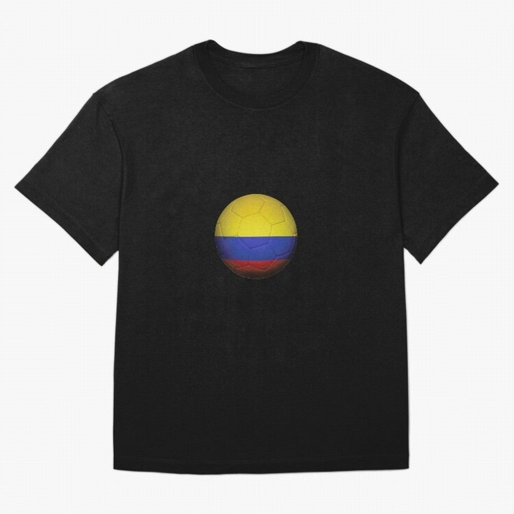 Colombia Ball Classic T-Shirt Create FIFA World Cup 2026 Spirit, with Portugal, Messi, Neymar and Mbappe, Championship Spirit, Famous Goals, Roaring Crowds and International Football Unity; Perfect for Supporters Who Want Bold Football Energy,