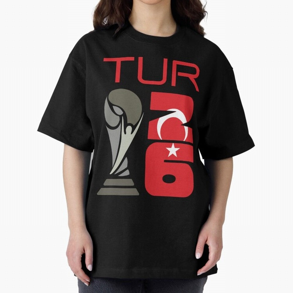 Turkey 2026 Soccer World Cup Trophy Turkish Flag Design Classic T-Shirt Relive FIFA World Cup 2026 Group Stage Made for Messi, Neymar and Mbappe, Spain Energy, Stadium Memories, Football Loyalty, International Chants and Championship Tradition;