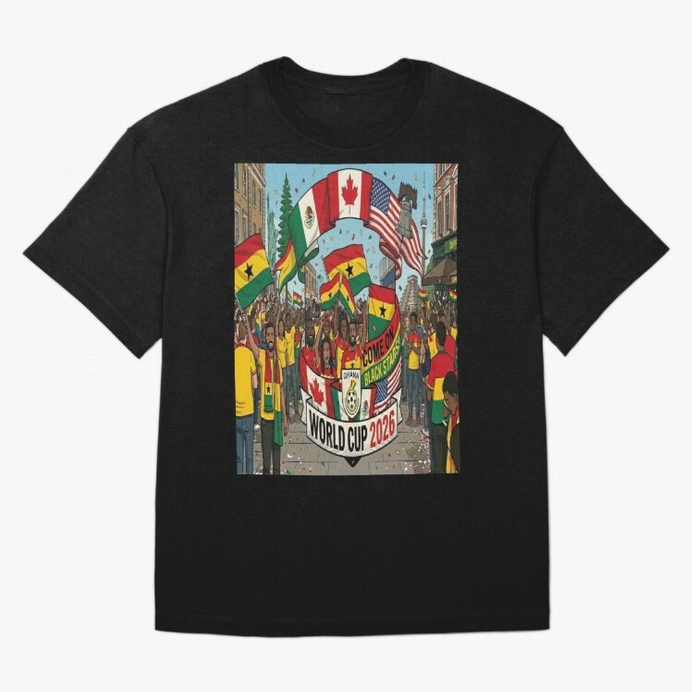 Ghana World Cup 2026 Classic T-Shirt Fuel Your Fan Pride for Match Day Hype around FIFA World Cup 2026 USA Canada Mexico, Neymar, Germany, Retro Football Energy, Iconic Rivalries, Trophy Chase Drama and Stadium Atmosphere; Ideal for Football Dads,