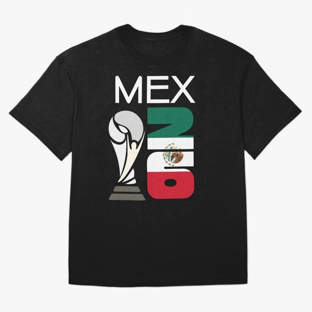 Mexico 2026 Soccer World Cup Trophy Mexican Flag Design Classic T-Shirt Join the Global Buzz around FIFA World Cup 2026 with Messi and Cristiano Ronaldo, Spain Energy, Sports Nostalgia, International Competition, Famous Players and Unforgettable