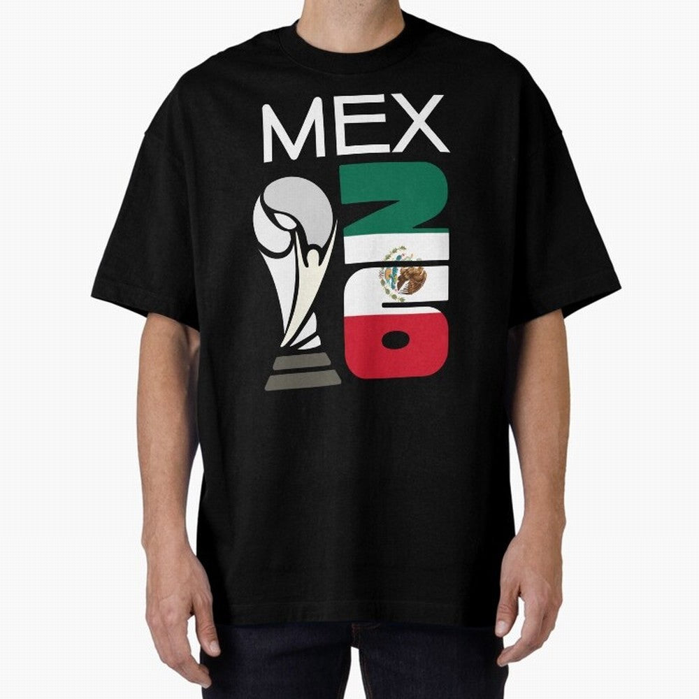 Mexico 2026 Soccer World Cup Trophy Mexican Flag Design Classic T-Shirt Join the Global Buzz around FIFA World Cup 2026 with Messi and Cristiano Ronaldo, Spain Energy, Sports Nostalgia, International Competition, Famous Players and Unforgettable
