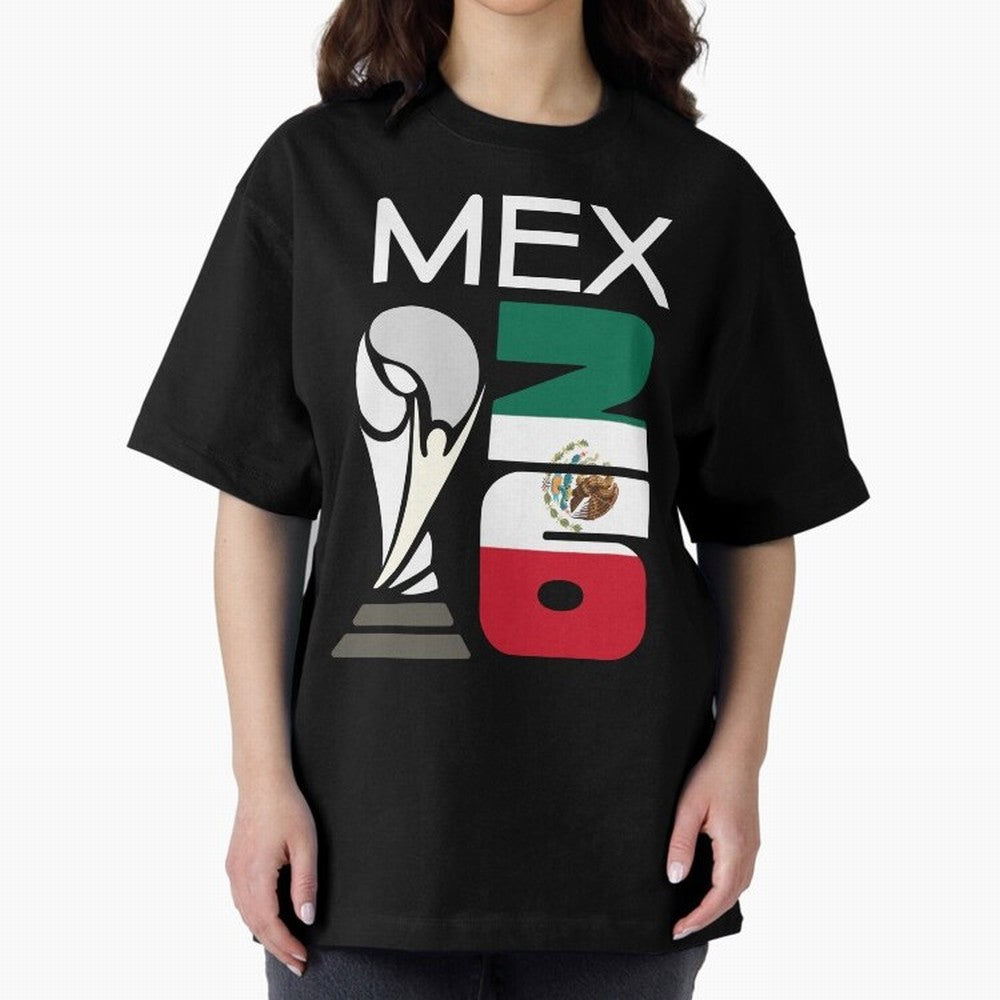 Mexico 2026 Soccer World Cup Trophy Mexican Flag Design Classic T-Shirt Join the Global Buzz around FIFA World Cup 2026 with Messi and Cristiano Ronaldo, Spain Energy, Sports Nostalgia, International Competition, Famous Players and Unforgettable