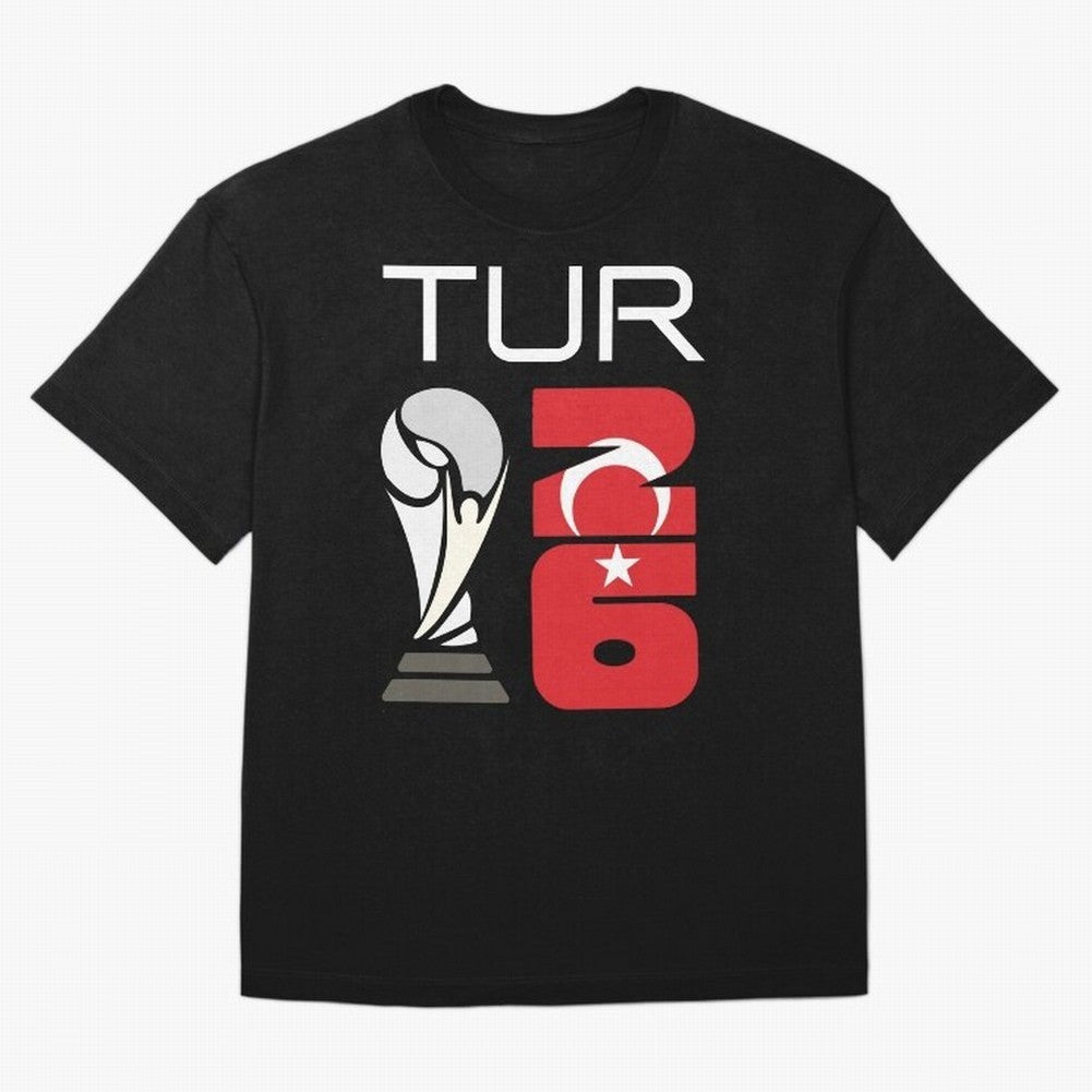 Turkey 2026 Soccer World Cup Trophy Turkish Flag Design Classic T-Shirt Celebrate Rivalries and Pride in the FIFA World Cup 2026 Journey through Mbappe Highlights, England Pride, Football Festival Excitement, Trophy Ambitions, Country Rivalries and