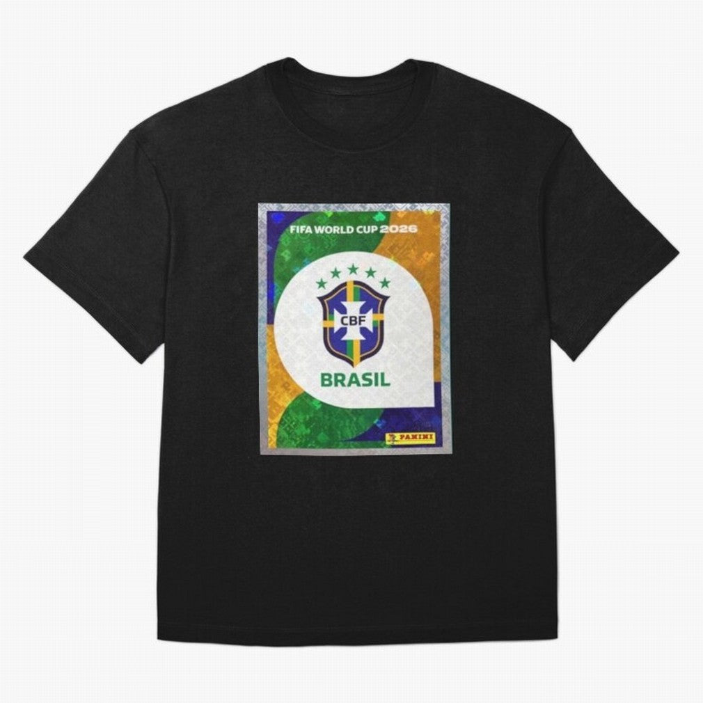 STICKER BRAZIL WORLD CUP 2026 Classic T-Shirt Support Global Football Passion for FIFA World Cup 2026, Featuring Cristiano Ronaldo, Spain and Netherlands, Soccer Culture, Superstar Moments, National Team Dreams and Competitive Fire; Perfect for