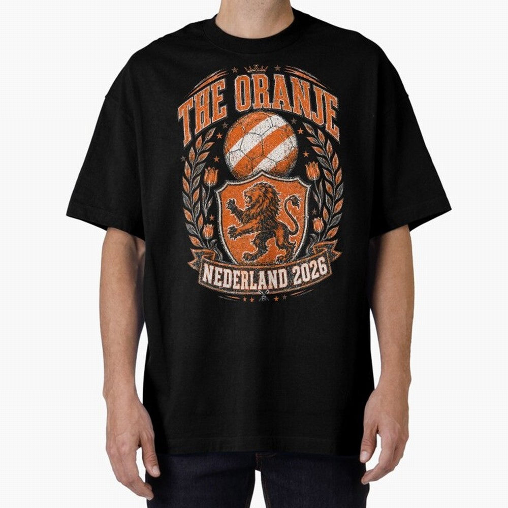 The Oranje Nederland 2026 World Cup Soccer T-Shirt Classic T-Shirt Step into FIFA World Cup 2026 Group Stage Driven by Messi, Neymar and Mbappe, England, France and Netherlands Energy, Football Festival Excitement, Trophy Ambitions, Country