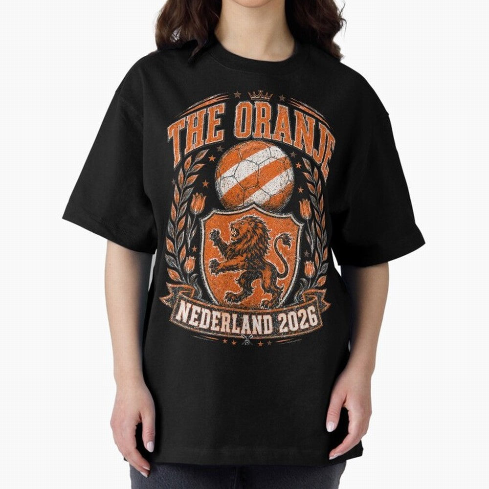The Oranje Nederland 2026 World Cup Soccer T-Shirt Classic T-Shirt Step into FIFA World Cup 2026 Group Stage Driven by Messi, Neymar and Mbappe, England, France and Netherlands Energy, Football Festival Excitement, Trophy Ambitions, Country