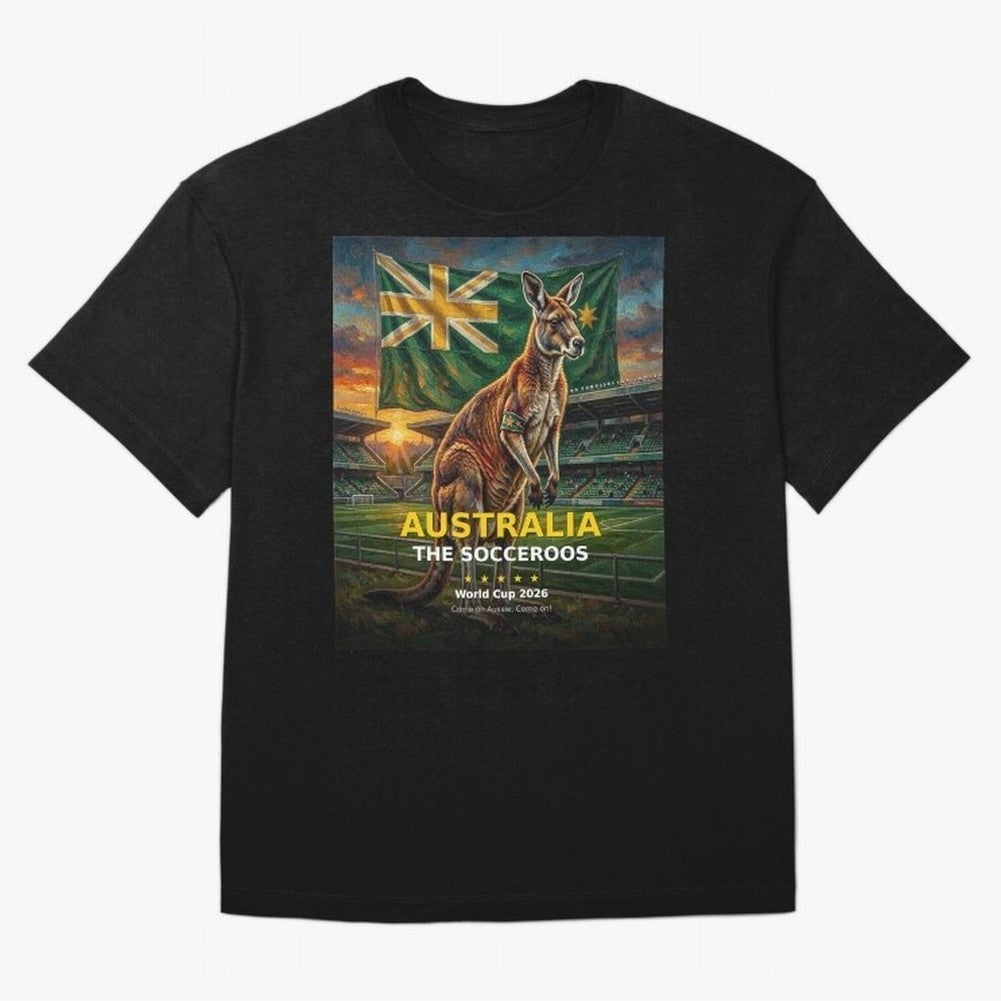 Australia Socceroos - World Cup 2026 Soccer Fan Tee Classic T-Shirt Support Your Favorite Stars during Match Day Hype around FIFA World Cup 2026, Messi, CR7 and Mbappe, Argentina, Fan Favorite Moments, National Team Passion, Big Match Drama and