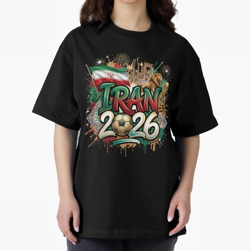 Iran World Cup 2026 Football Legacy Classic T-Shirt Capture Global Football Passion for FIFA World Cup 2026 Group Stage, Made for Cristiano Ronaldo, England and Germany, Vintage Soccer Flavor, Modern Football Stars, National Flags and Final Night