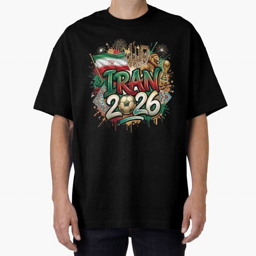 Iran World Cup 2026 Football Legacy Classic T-Shirt Capture Global Football Passion for FIFA World Cup 2026 Group Stage, Made for Cristiano Ronaldo, England and Germany, Vintage Soccer Flavor, Modern Football Stars, National Flags and Final Night