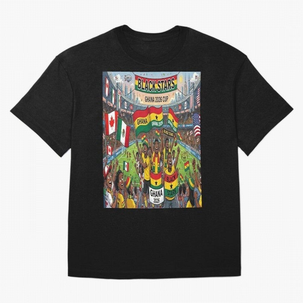 Ghana World Cup 2026 - Stadium Classic T-Shirt Celebrate the Next Chapter of FIFA World Cup 2026 Featuring Neymar, Haaland and Cristiano Ronaldo, Spain and Netherlands Energy, Football Passion, Legendary Performances, Festival Vibes and Supporter