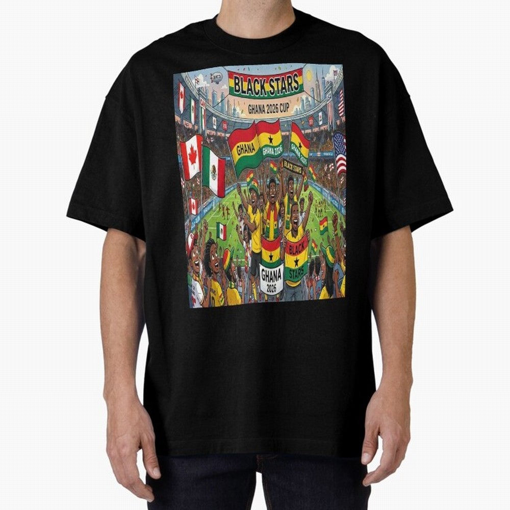 Ghana World Cup 2026 - Stadium Classic T-Shirt Celebrate the Next Chapter of FIFA World Cup 2026 Featuring Neymar, Haaland and Cristiano Ronaldo, Spain and Netherlands Energy, Football Passion, Legendary Performances, Festival Vibes and Supporter