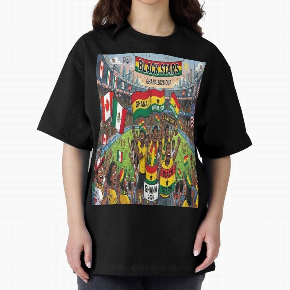Ghana World Cup 2026 - Stadium Classic T-Shirt Celebrate the Next Chapter of FIFA World Cup 2026 Featuring Neymar, Haaland and Cristiano Ronaldo, Spain and Netherlands Energy, Football Passion, Legendary Performances, Festival Vibes and Supporter