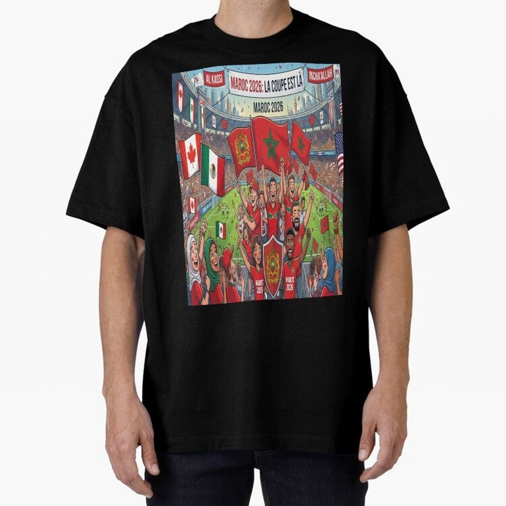 Morocco World Cup 2026 - Stadium Classic T-Shirt Elevate Match Day Hype around FIFA World Cup 2026 Group Stage, Messi, Neymar and Mbappe, Argentina and Brazil, Tournament Hype, Historic Matchups, Family Viewing Parties and Global Sports Pride;