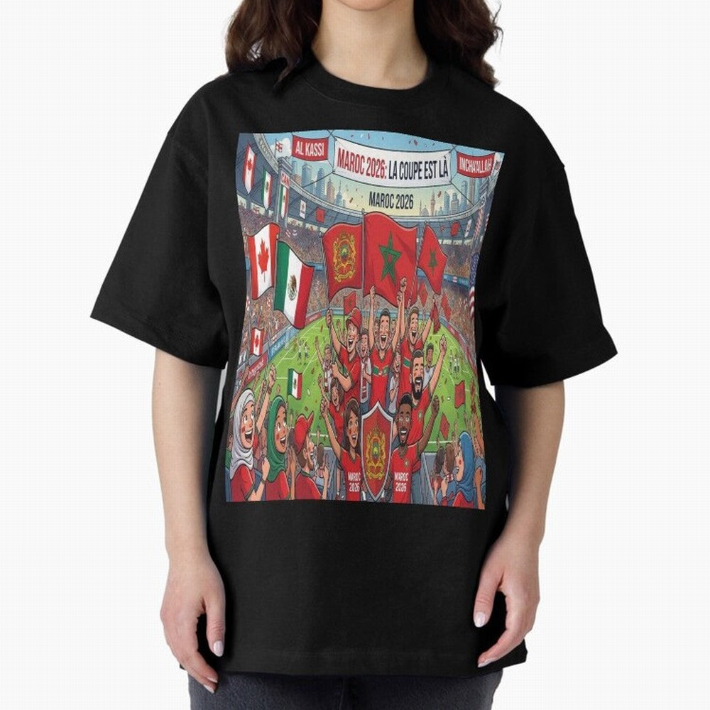 Morocco World Cup 2026 - Stadium Classic T-Shirt Elevate Match Day Hype around FIFA World Cup 2026 Group Stage, Messi, Neymar and Mbappe, Argentina and Brazil, Tournament Hype, Historic Matchups, Family Viewing Parties and Global Sports Pride;