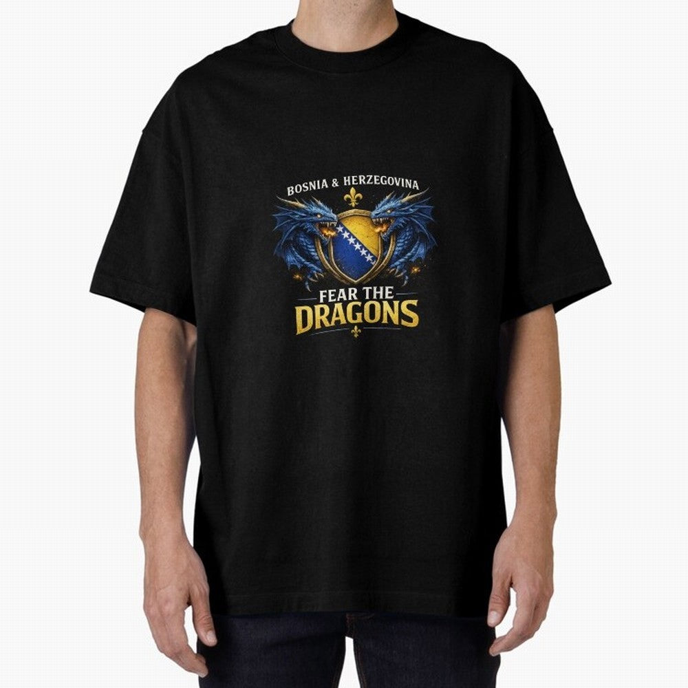 Fear the Dragons ¨C Bosnia Zmajevi Football Shirt | Bosnia & Herzegovina Fans Design Classic T-Shirt Step into Global Football Passion for FIFA World Cup 2026 Group Stage, Capturing Messi, Neymar and Mbappe, Spain and Netherlands, Game Day Rituals,