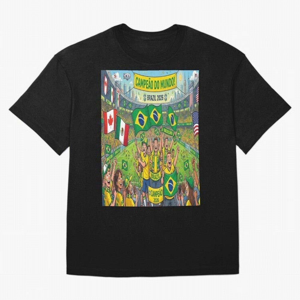 Brazil World Cup 2026 - Stadium Classic T-Shirt Carry the Colors and Pride of FIFA World Cup 2026 Group Stage for Fans of CR7 and Netherlands, Bringing Football History, Final Match Energy, Crowd Noise and Once in a Lifetime Moments; Ideal for Fans